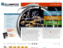 Tablet Screenshot of clampco.com